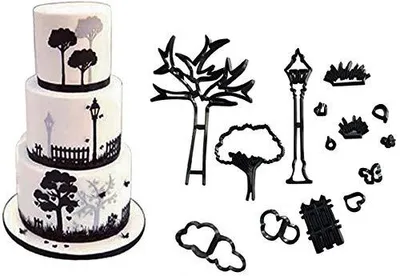 Image de Emporte-pièces, lot de 14 emporte-pièces pour les mariages, les anniversaires, les fiançailles, la décoration de gâteaux et la découpe de pâtisseries.