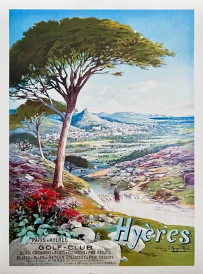 Produktbild von Hyères – Golfclub – Poster/Plakat, 30x40 cm