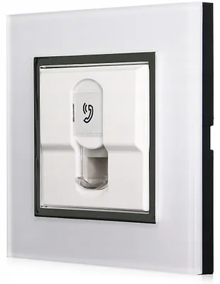 Produktbild von MIUUN Telefonsteckdose 4-PIN Weiß Acryl Chrom