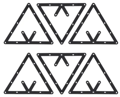 Image de Triangle américain, support pour billes de billard, ensemble de 6 pièces