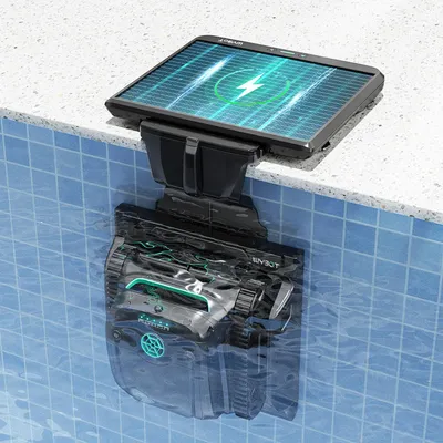 Produktbild von WYBOT S2 Solar Vision kabelloser Poolroboter mit Solar Schwarz Neu