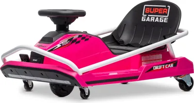 Produktbild von Beneo Motors Drift Elektro-Go-Kart 24V, pink, 300-W-bürstenloser Motor, Lithium-Batterie, Driftmodus mit einer Geschwindigkeit von bis zu 14 km/h, robuster Stahlrahmen, Sicherheitsgurt, Sportsitz, Multifunktionslenkrad