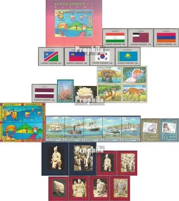 Produktbild von Briefmarken UNO - New York 1997 Mi 722-755 (kompl.Ausg.) Jahrgang 1997 komplett postfrisch Mitgliedsstaaten