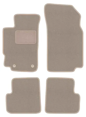 Immagine prodotto di Tappetini in moquette per Peugeot 406 1995-2004 (berlina/station wagon) – set 4 pezzi, beige, su misura – Wielganizator LUX