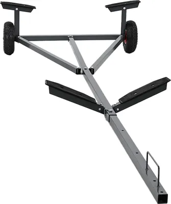 Image de vidaXL Bootstrailer Argent 302 x 107 x 42 cm Acier