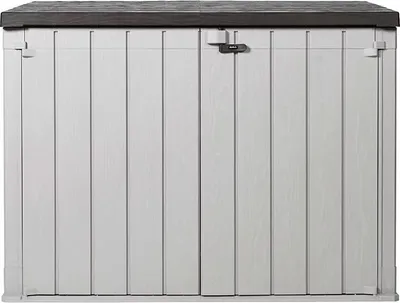 Image de Coffre de jardin multifonctions - Storaway PLUS 2XL – 2270L - Taupe et Marron