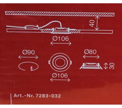 Zdjęcie produktu dla zestaw 3 lamp wpuszczanych LED, Ø 10,6 cm, 4,8 W, matowy nikiel, Briloner Leuchten