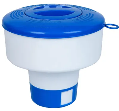 Obrázek produktu pro Plavoucí dávkovač chloru do bazénů – vhodný pro tablety o rozměrech 7,5 cm