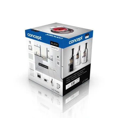 Obrázek produktu pro Concept LO-7066, Odšťavovač, Stříbrná, Bílá, 60 ot/min, 1 l, 1 l, 7,5 cm
