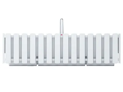 Produktbild von nabbi Selbstbewässernder Balkonkasten aus Kunststoff DDEF600W 58 cm - weiß