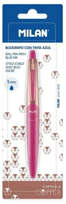 Imagen del producto de Envase blíster, cápsulas, bolígrafo, cobre, tinta azul, rosa, para niños, rosa, talla única