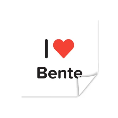 Produktbild von MuchoWow® Poster Ich liebe - Bente - Mädchen 100x100 cm - Babyzimmer