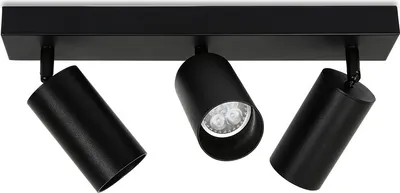 Produktbild von TolleTour Deckenstrahler LED schwenkbar Deckenleuchte Wandleuchte für Wohnzimmer, Küche, Esszimmer Einzelkopfstrahler 3x GU10 Fassung