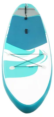 Obrázok produktu pre Nafukovacia doska SUP – súprava na paddleboarding – 320 × 76 × 15 cm – pre dospelých a tínedžerov – s pádlom – svetlozelená