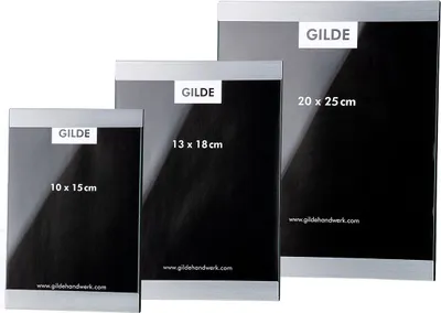 Produktbild von Gilde Fotorahmen, rechteckig, "Connect", Aluminium, silberfarben, VE 3, L. 1 cm, B. 21 cm, H. 26 cm 65554