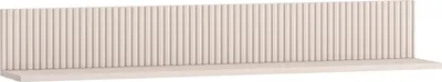 Productafbeelding van FURNLUX Wandplank Dunea, eikenhout en beige, 120 cm / Hoofdkleur: Beige / Afmetingen: 120 x 18 x 20 cm