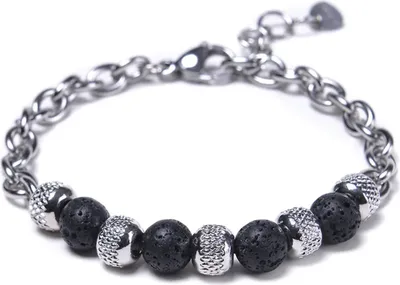 Image de Bracelet VO-34501 Noir en Acier Élégant KP34501
