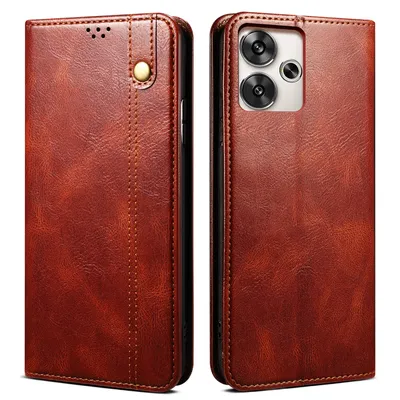 Produktbild von Hülle für Xiaomi Redmi Turbo 3 Leder Brieftasche Schutzhülle mit Standfunktion Rot