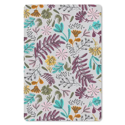Obrázok produktu pre Podložka pod myš - Kvety - listy - vzor - 18x27cm - Rohožka pod myš