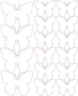 Image de Autocollants muraux papillons, 32 pièces, blanc brillant