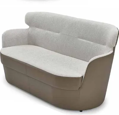 Produktbild von Sofa 2 Sitzer Design Polster Modern Leder Zweisitzer Couch Wohnzimmer