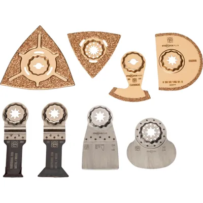 Imagen del producto de Fein, juego profesional multifunción – Accesorios para herramientas multifunción – 8 piezas – Starlock Max (35222967140)