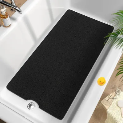 Obrázok produktu pre Protisklzová podložka do vane, 101x51 cm, PVC, čierna, strihateľná