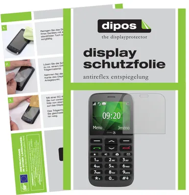 Produktbild von 2x Schutzfolie für Doro 1370 matt Displayschutzfolie Folie Display Schutz dipos
