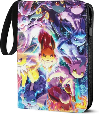Produktbild von Sammelalbum für Pokemon Karten, 50 Seiten 400 Taschen Sammelkarten Album, Tragbar Wasserdicht PolyurethanKarten Halter Heft Ordner Buch, Sammelkartenalben