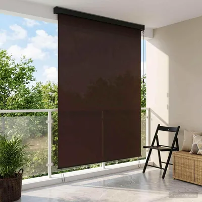 Obrázok produktu pre Maison Exclusive – roletka hnedá 140 x 250 cm, látka a hliník