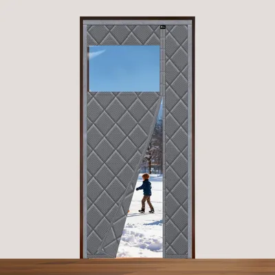 Immagine prodotto di Omgoods - Tenda per porta magnetica termica - 90 x 210 cm, protezione dal freddo e dal caldo