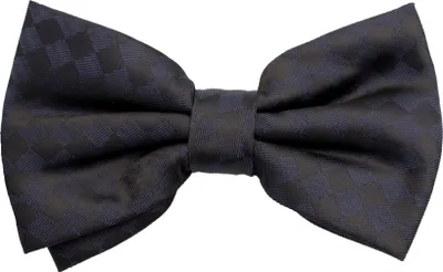 Produktbild von Fabio Farini - 1 Stück Herren Karomuster Fliegen - Männer Querbinder Vorgebunden Bowtie Schwarz/Blau