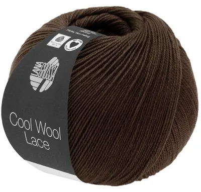 Produktbild von Lana Grossa - Cool Wool Lace 0057 schwarzbraun
