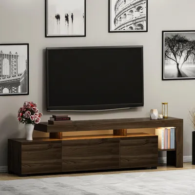 Produktbild von Trasacco - TV-Schrank, 192x37x53 cm, Nussbaum Braun, ein Fach