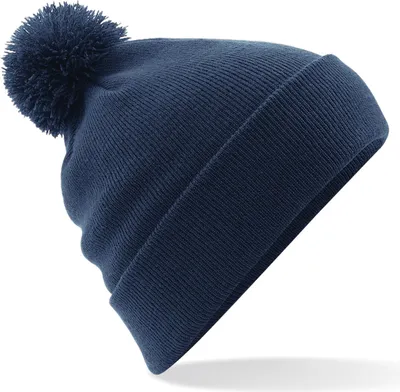 Produktbild von Beechfield Uni Bommelmütze RW3666 (Einheitsgröße) (Marineblau)
