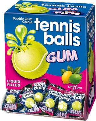 Image de Booom Bubble Gum Sports Tennis 200 pcs. en carton présentoir
