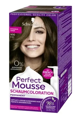 Produktbild von (Schwarzkopf, Perfect Mousse, 500 Medium Brown, Haarfärbemousse