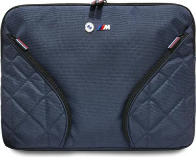 Zdjęcie produktu dla Torba Bmw Nylon Pockets&Metal Logo Sleeve 16" Granatowy