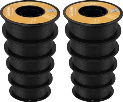 Zdjęcie produktu dla Filament PLA, waga 10 kg, temperatura druku 190-210°C, 10 kg czarny