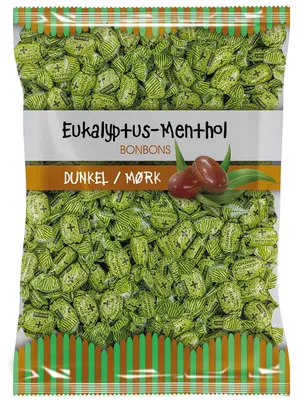 Produktbild von Eukalyptus-Menthol Bonbons dunkel 1kg