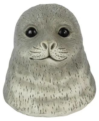 Produktbild von Flamingo Dekofigur Seehund Siebert Schwimmtier Polystone 14,5 x 13,5 cm grau