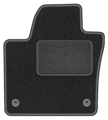 Produktbild von Fahrermatte Velours für Seat Alhambra II 2010-2018 (Minivan) – 1-tlg, Graphit, passgenau – Wielganizator LUX
