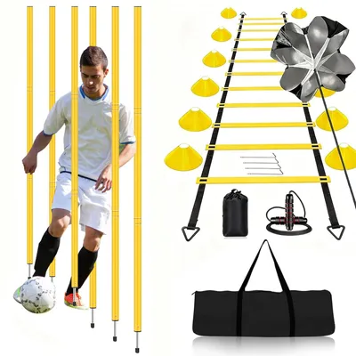 Obrázok produktu pre Sada tréningových pomôcok na futbal pre zlepšenie rýchlosti a obratnosti