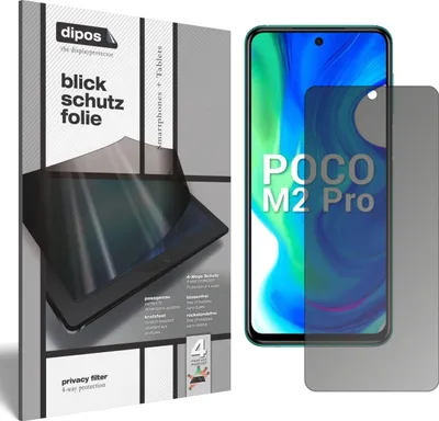 Produktbild von Blickschutzfolie für Xiaomi Poco M2 Pro matt Schutzfolie Folie Display Schutz dipos