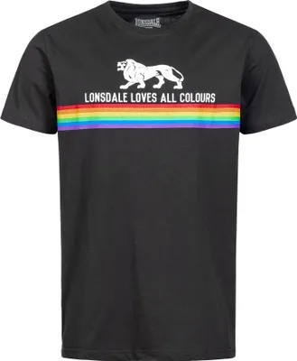 Image de T-shirt Lonsdale London T-shirt à manches courtes NELSON avec col rond et impression de la marque