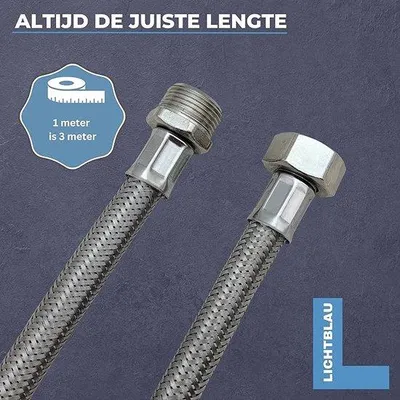Immagine prodotto di Tubo da giardino Famanu, 1,5 metri - Prolunga con sistema Aquastop