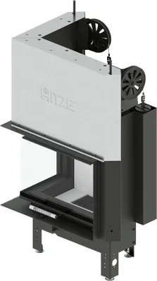 Produktbild von Kaminofen Hitze ALBERO AL9LG.H-D 9 kW Kaminofeneinsatz Ofen Holzofen Kamin schwarz