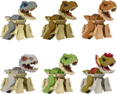 Produktbild von Jurassic World Fierce Changers Hidden Hatchers Spielzeug Sortiment, Kunststoff, Gemischte Farben, 89,2 mm B x 65 mm T x 72 mm H, 600 g, 4-8 Jahre