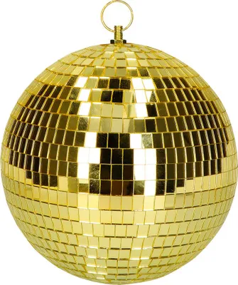 Produktbild von Discokugel gold Ø 20 cm – glitzernde Spiegelkugel für Party, Disco & Event
