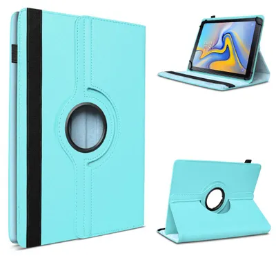 Produktbild von Tablet Hülle für Doogee U9 / U10 / U10 Pro / U11 Tasche Schutzhülle 360 Grad DrehbarFarben:Türkis
